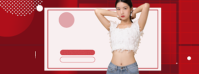 夏季女装店铺上新狂欢盛典背景