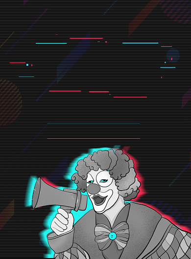 抖音效果愚人节宣传促销印刷海报背景