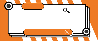 橙色简约实时热点公众号首图背景