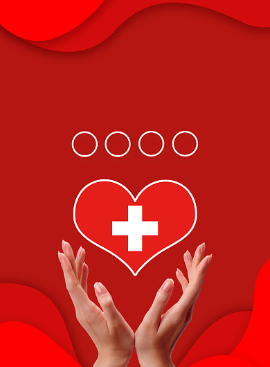 红色创意简约世界红十字日宣传海报背景