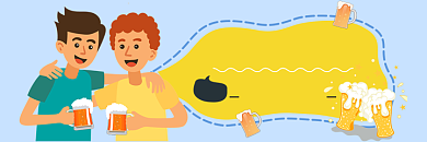 夏天啤酒节畅饮海报背景