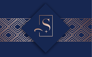 蓝色简约名片模板背景