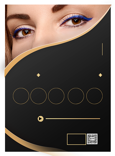 五一美容院优惠印刷海报背景