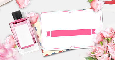 七夕粉色情人节护肤品美妆香水钻展背景