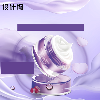 化妆品护肤保湿乳液主图背景
