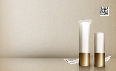 简约护肤品名片模板背景