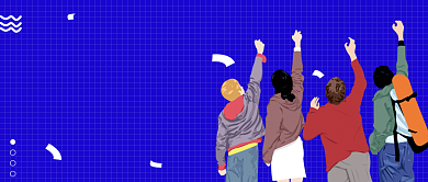 正值青春五四青年节背景