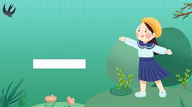 端午出行旅游指南卡通插画手机横图背景