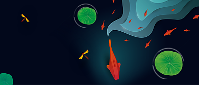 剪纸风立夏传统二十四节气公众号首图背景