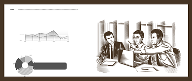 金融社区互动解析金融知识手绘公众号背景
