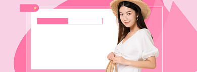 直播女装狂欢大促背景