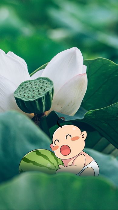 立夏节气手机海报背景