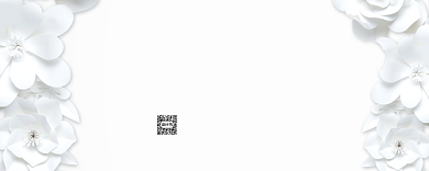 白色简约花朵优惠券背景