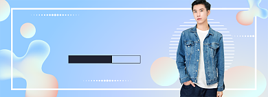 男装夏日上新电商banner背景