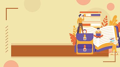 英语辅导培训清新简约手机横图背景