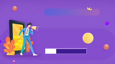 金融理财攻略紫色简约手机横图背景