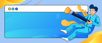 线上学绘画公众号首图背景