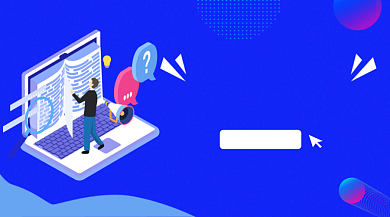 高考冲刺特训营蓝色插画手机横图背景