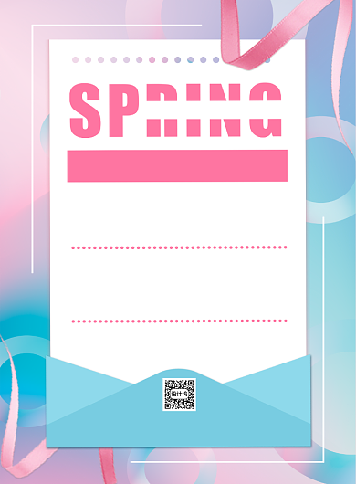 文艺清新春季上新促销宣传海报背景
