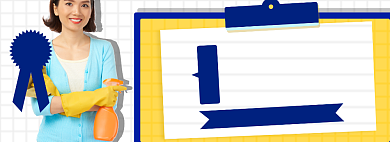 家居清洁淘宝电商banner图背景