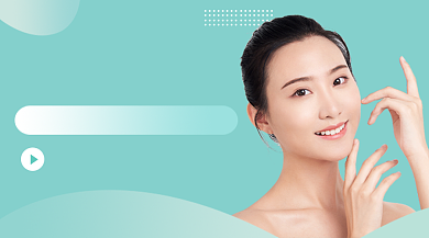 护肤小课堂课程封面背景