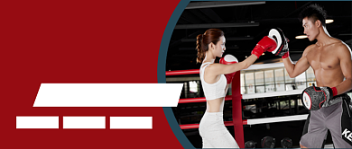 红色简约大气健身公众号首图背景