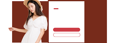 春季女装连衣裙海报banner背景