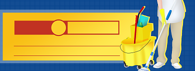 清洁淘宝电商banner图背景