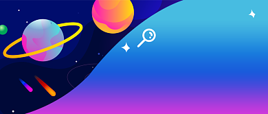 渐变宇宙风春季招聘会公众号首图背景