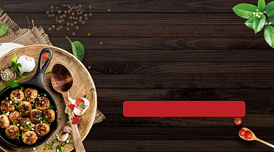 铁板烧美食促销黑色简约手机横图背景