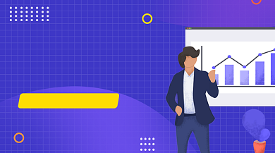 PPT技能培训紫色插画手机横图背景