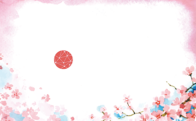 小清新鲜花名片模板背景