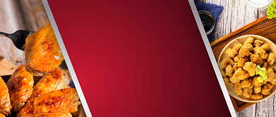 炸鸡店餐饮美食恢复营业公众号首图背景