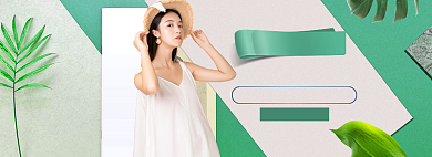女装连衣裙海报banner背景