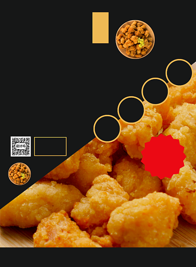 美味炸鸡食品促销印刷海报背景