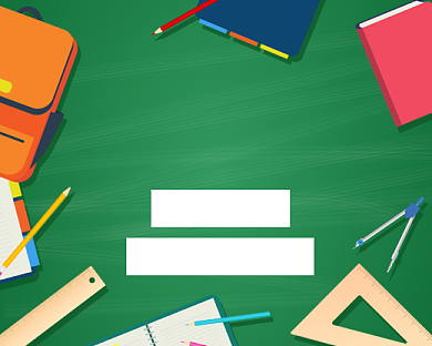 辅导班火热招生卡通小程序封面背景