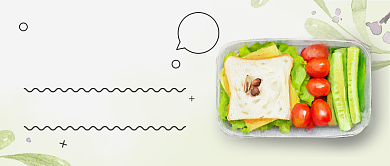 瘦身减肥食物公众号首图背景