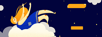 睡眠淘宝电商banner图背景