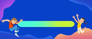 世界无童工日蓝色卡通公众号首图背景