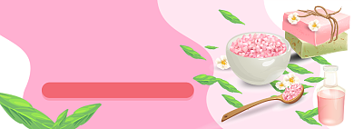 春季护肤品电商淘宝banner图背景