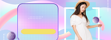 春季上新女装banner背景