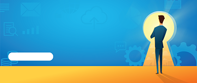 简约创意春季校园招聘会公众号封面背景