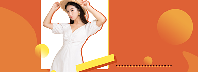 女装618盛典大促背景