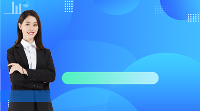 办公技能培训蓝色渐变手机横图背景