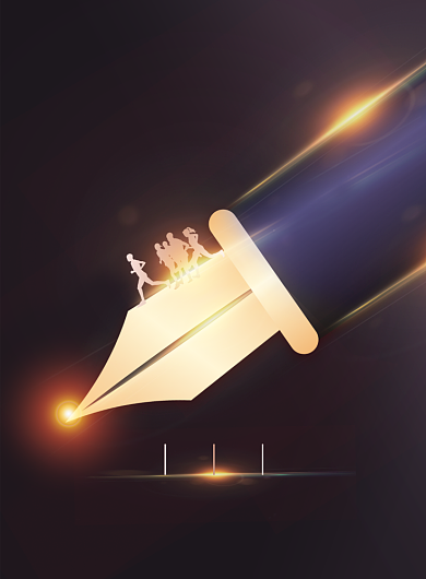 高考必胜励志黑金海报背景