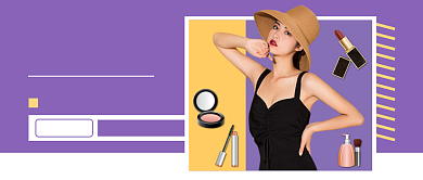 紫色简约直播预告公众号首图背景