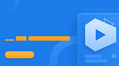 中小学辅导培训班蓝色几何手机横图背景