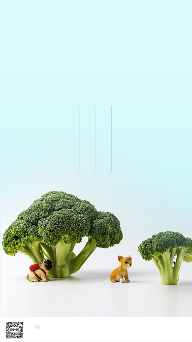 时尚简约素食日海报背景