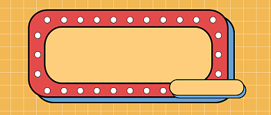 橙色简约直播预告公众号首图背景