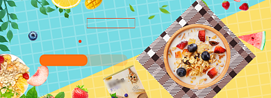 美食营养健康海报模版背景